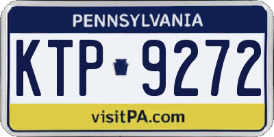 PA license plate KTP9272