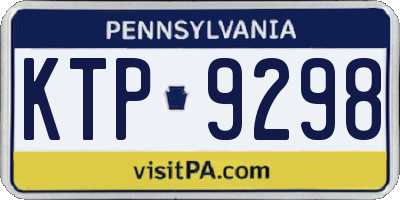 PA license plate KTP9298