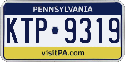 PA license plate KTP9319