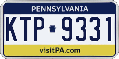 PA license plate KTP9331