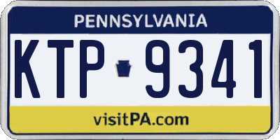 PA license plate KTP9341