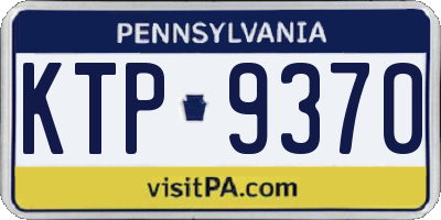 PA license plate KTP9370