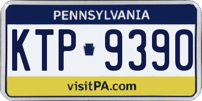 PA license plate KTP9390
