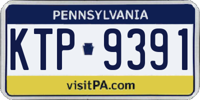 PA license plate KTP9391