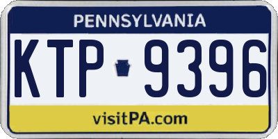 PA license plate KTP9396