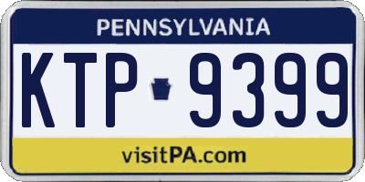 PA license plate KTP9399