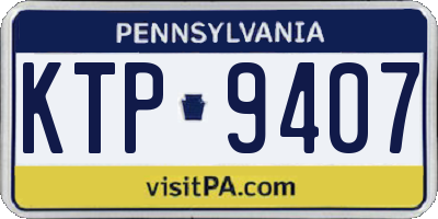 PA license plate KTP9407