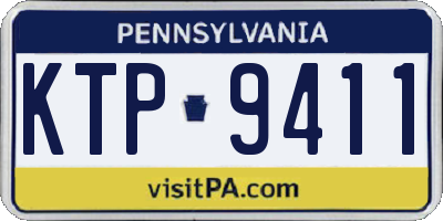 PA license plate KTP9411