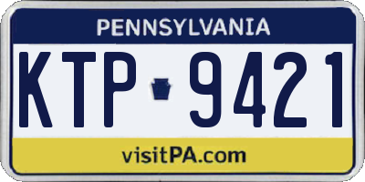 PA license plate KTP9421