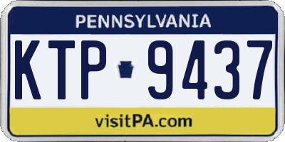 PA license plate KTP9437