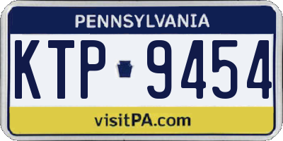 PA license plate KTP9454