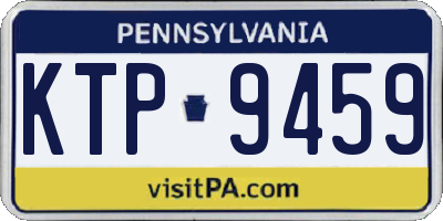 PA license plate KTP9459
