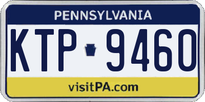 PA license plate KTP9460