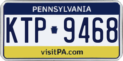 PA license plate KTP9468