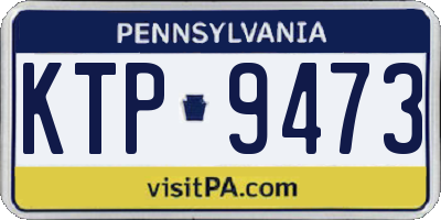 PA license plate KTP9473