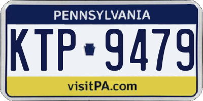 PA license plate KTP9479