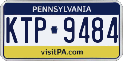 PA license plate KTP9484