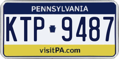 PA license plate KTP9487