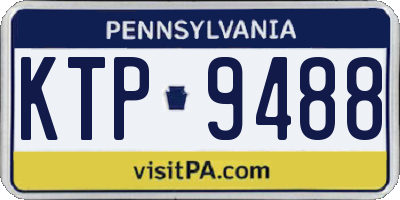 PA license plate KTP9488