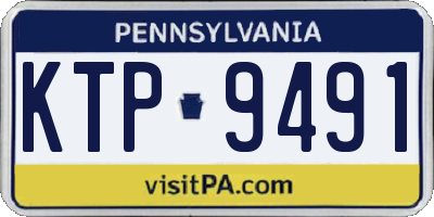 PA license plate KTP9491