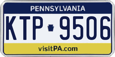 PA license plate KTP9506