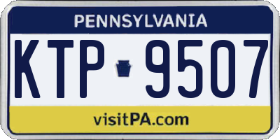 PA license plate KTP9507
