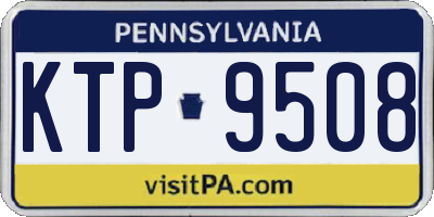 PA license plate KTP9508