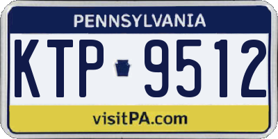 PA license plate KTP9512