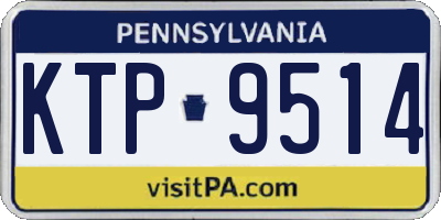 PA license plate KTP9514