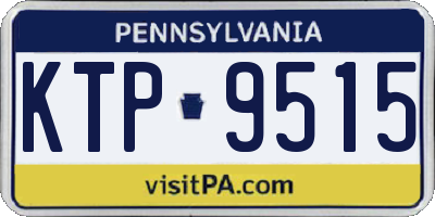 PA license plate KTP9515