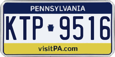 PA license plate KTP9516