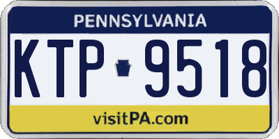 PA license plate KTP9518