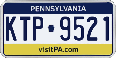 PA license plate KTP9521