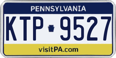 PA license plate KTP9527