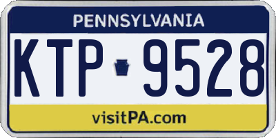 PA license plate KTP9528