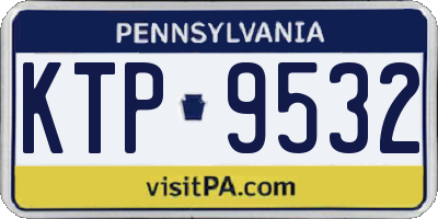 PA license plate KTP9532
