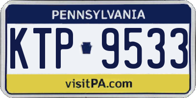 PA license plate KTP9533