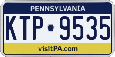 PA license plate KTP9535