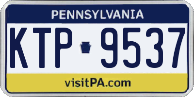 PA license plate KTP9537