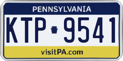 PA license plate KTP9541