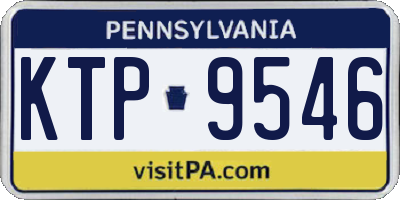 PA license plate KTP9546