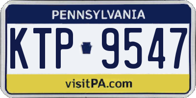 PA license plate KTP9547