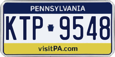 PA license plate KTP9548