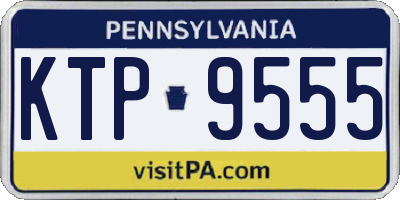 PA license plate KTP9555