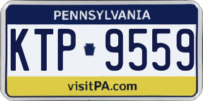 PA license plate KTP9559