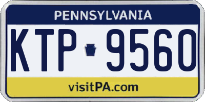 PA license plate KTP9560