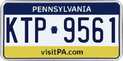 PA license plate KTP9561