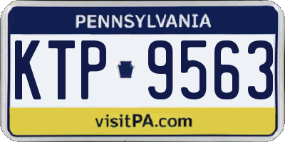 PA license plate KTP9563