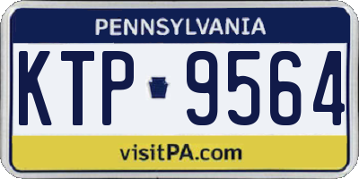 PA license plate KTP9564