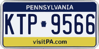 PA license plate KTP9566